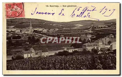 Cartes postales Epernay vue generale