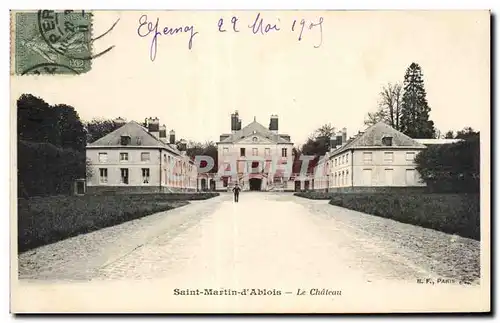 Cartes postales Saint martin d Ablois le chateau partie reservee a la correspondance