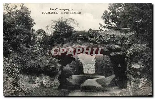 Ansichtskarte AKL La champagne boursault le pont de roches la correspondance an recto n Est pas acceptee par tous