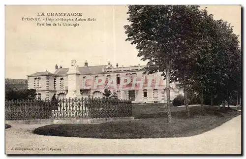 Ansichtskarte AK La champagne Epernay hopital hospice Auban Moet Pavillon de la chirurgie