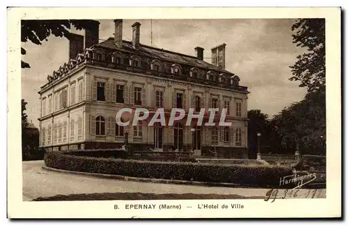 Cartes postales Epernay marne l Hotel ville