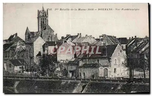 Ansichtskarte AK Bataille de la marne 1918 dormans vue panoramique