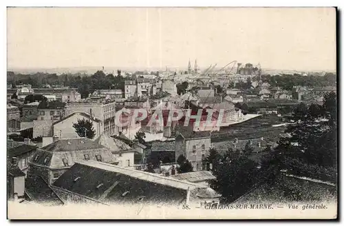 Cartes postales Chalons sur marne vue generale