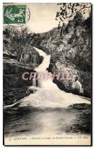 Ansichtskarte AK Mortain vallee de la cance la grande cascade