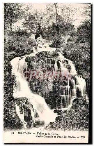 Ansichtskarte AK Mortain vallee de la cance Petite cascade et pont du diable