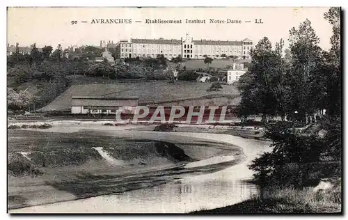 Ansichtskarte AK Avranches Etablissement Institut Notre Dame