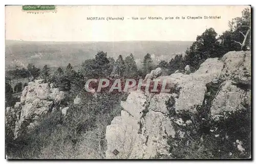 Cartes postales Mortain Vue sur Mortain prise de la chapelle St Michel