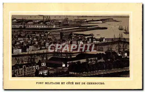 Cartes postales Cherbourg Port militaire et cote Est de Cherbourg