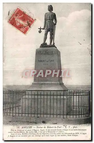 Cartes postales Angers Statue de Robert le Fort