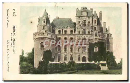 Ansichtskarte AK Brissac maine et loire le chateau