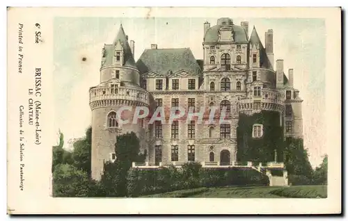 Cartes postales Brissac maine et loire le chateau