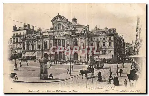 Cartes postales Angers Place du ralliement le theatre