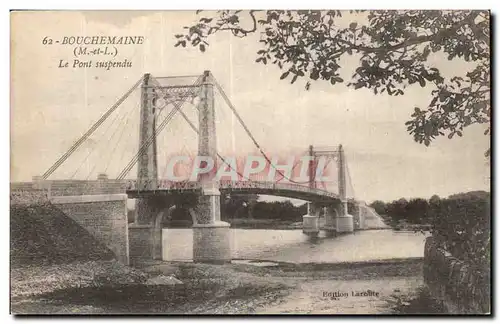 Cartes postales Bouchemaine Le pont suspendu