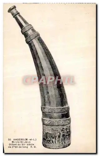 Ansichtskarte AK Angers Musee st jean Olifant du xii slecle de 0 m 60 de long R D