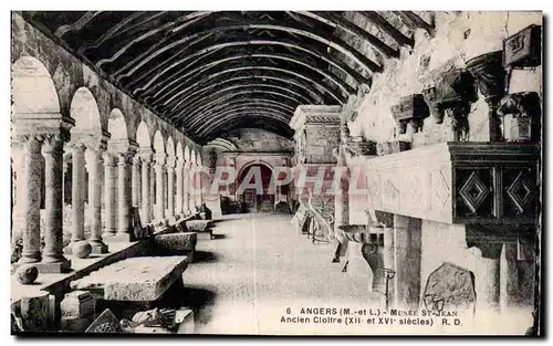 Cartes postales Angers Musee St jean Ancien cloitre xii et xvi siecles R D