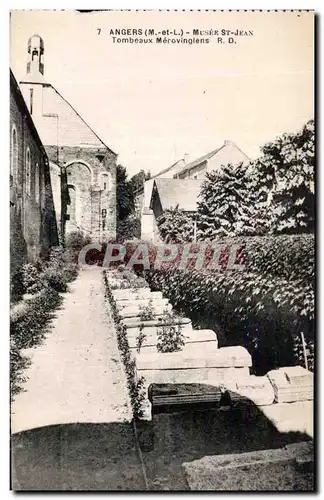 Cartes postales Angers Musee St jean tombeaux merovingiens R D