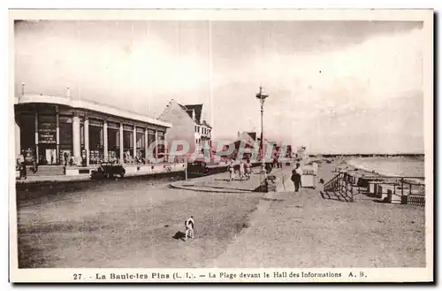 Ansichtskarte AK la Baule les pins la plage devant le hall des Informations A B