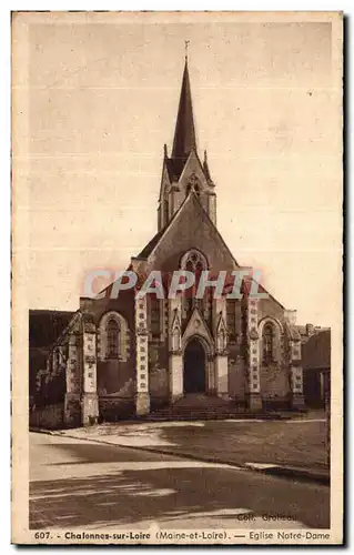 Cartes postales Chalonnes sur loire m et l Eglise notre dame