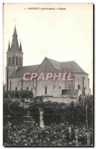 Ansichtskarte AK Bagneux ( pres Saumur ) L eglise