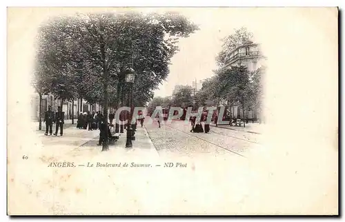 Ansichtskarte AK Angers Le boulevard de Saumur