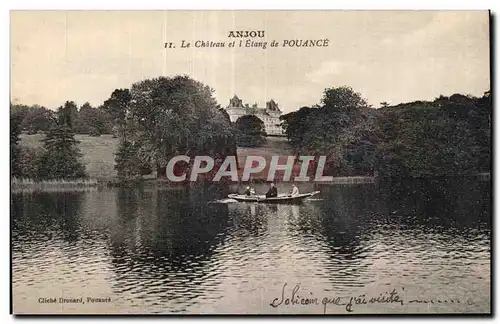 Ansichtskarte AK Anjou Le chateau et l etang de Pouance