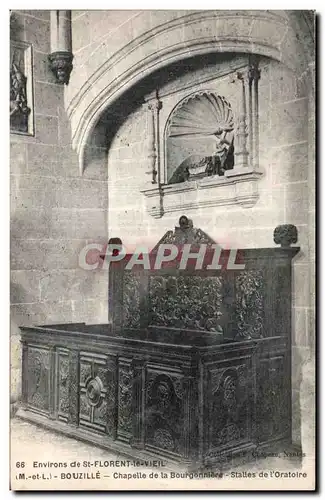 Ansichtskarte AK Environs de St Florent le Vieil Bouzille Chapelle de la Bourgonniere Stalles de l oratoire