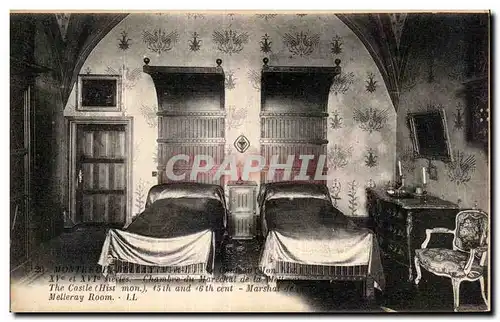 Cartes postales Montreuil Bellay Le chateau Chambre du marechal de la Melleray