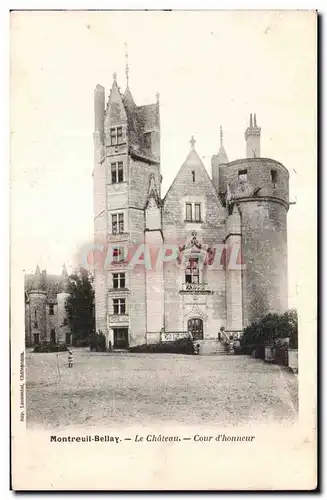 Cartes postales Montreuil Bellay Le Chateau Cour d honneur