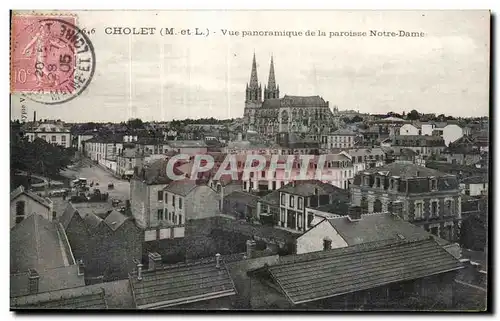 Cartes postales Cholet Vue panoramique de la paroisse Notre Dame