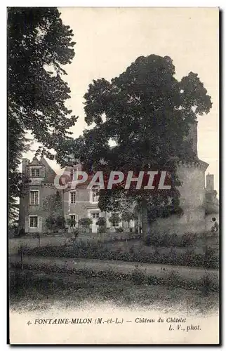 Cartes postales Fontaine Milon Chateau du Chatelet