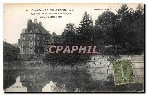 Ansichtskarte AK Chateau de Bellegrade (Loiret) Les Fosses qul eniourent le Donjon ancien Chateau fort