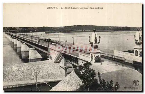 Cartes postales Briare Le Pont Canal (longueur metres)