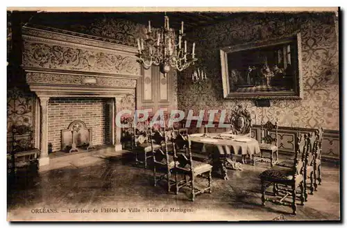 Cartes postales Orleans Interieur de I Hotel de Ville Salle des Mariages