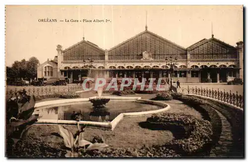 Cartes postales Orleans La Gare Place Albert