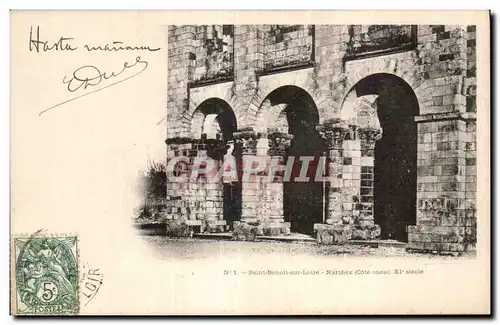 Cartes postales Saint Benoir sur Loire Narthex (Cote ouest) Xi e siecle