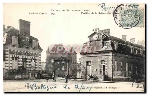 Cartes postales Chateau de Bellegrade (Loiret) Pavillon d Antin Pavillon de la Salamandre