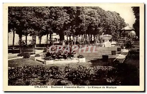 Cartes postales Orleans Boulevard Alexandre Martin Le Kiosque de Musique