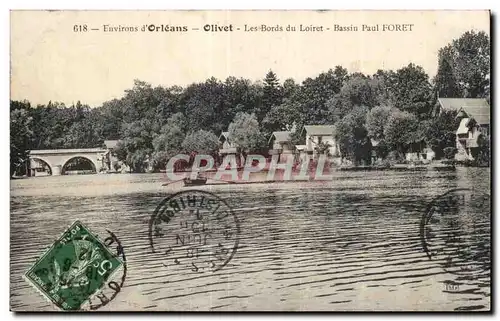 Cartes postales Environs d Orleans Olivet Les Bords du Loiret Bassin Paul Foret