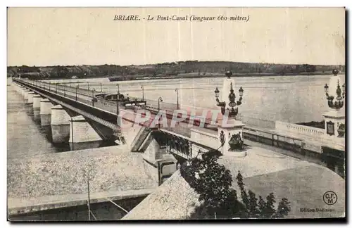 Cartes postales Briare le Pent Canal (longueur Metres)