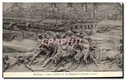 Cartes postales Orleans Bas relief de la Statue de Jeanne d Arc