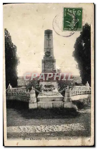 Cartes postales Chevilly Monument des Soldats