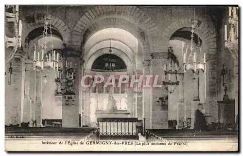 Ansichtskarte AK Interieur de l Eglise de Germigny des Pres (La plus ancienne de France)