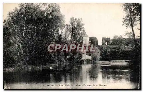 Cartes postales Olivet Les Bords du Loiret Promenade en Barque