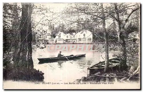 Cartes postales Olivet Les Bords du Loiret Restaurant Paul Foret