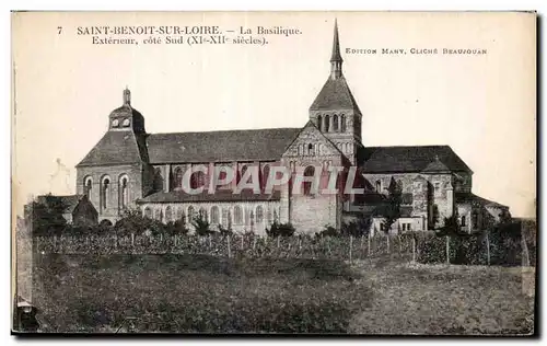 Cartes postales Saint Benoit Sure Loire La Basilique Exterieur cote Sud