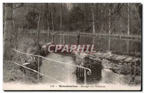 Cartes postales Malesherbes Barrage sur I Essonne