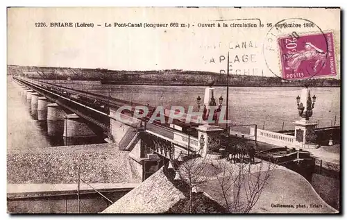 Cartes postales Briare (Loiert) Le Pont Canal Ouvert a la circulation le septembre