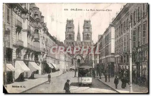 Cartes postales Orleans La Rue Jeanne d Arc