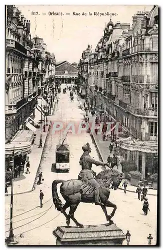 Cartes postales Orleans Rue de la Republique