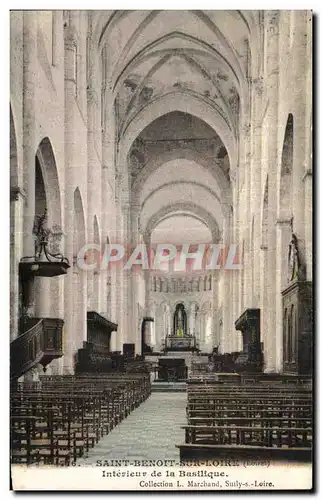 Cartes postales Saint Benoit sur Loire (Loiret) Interieur de la Basilique Collection L Marchand Surlly s Loire